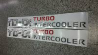 สติ๊กเกอร์แบบดั้งเดิมรถ NISSAN FRONTIER คำว่า YD-Di TURBO INTERCOOLER ติดรถ นิสสัน แต่งรถ sticker เทอร์โบ