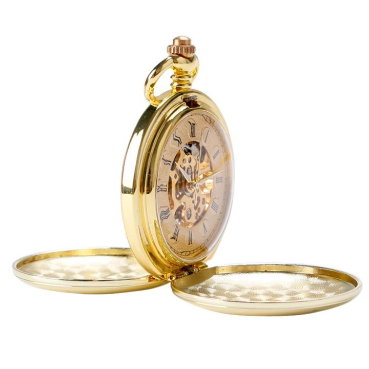 นาฬิกาข้อมือเปลือยกลไกตัวเลขโรมันสำหรับผู้ชายและผู้หญิงสีเต็มรูปแบบนาฬิกาพกเรียบนาฬิกาแบบโชว์กลไก