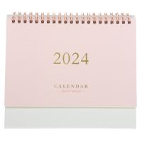 2024 Desk Calendar Household The Tabletop Decor Portable Delicate Mini Month Standing Paper Small Calendars Decorative