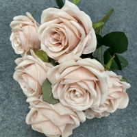 9 Roses In The Wedding Garden Decoration Indoor Living Room Decoration Simulation Flowers Photo Photography Props Fake Flowers