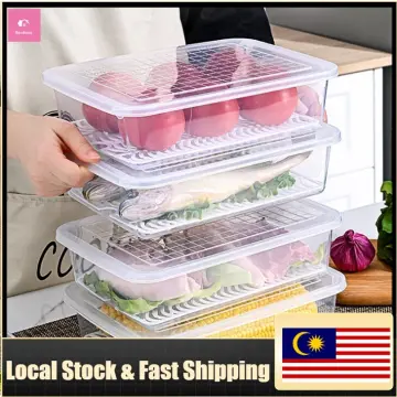 Refrigerator Storage Box, Transparent Fresh-keeping Box