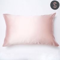 จัดโปร ปลอกหมอนผ้าไหม Mulberry Silk 100% สี Pink  (Mulberry silk pillowcase) ลดราคา ปลอกหมอน อิง ปลอกหมอน ยางพารา ปลอกหมอน กัน ไร ฝุ่น ปลอกหมอน ผ้า ไหม