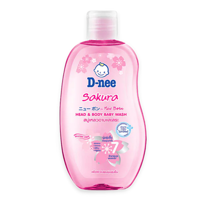 fernnybaby-ดีนี่-ออร์แกนิค-ซากุระ-นิวบอร์น-d-nee-200ml-organic-deenee-sakura-newborn-เฮดแอนด์บอดี้-เบบี้วอช-200-มล