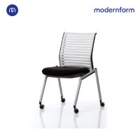 Modernform เก้าอี้เอนกประสงค์ เก้าอี้ประชุม  เก้าอี้สัมมนา รุ่น Tec  (03) พนักพิงกลาง  สีดำ