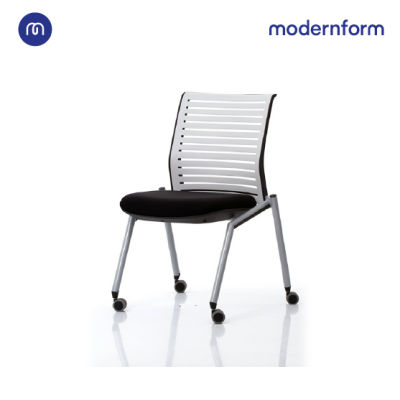 Modernform เก้าอี้เอนกประสงค์ เก้าอี้ประชุม  เก้าอี้สัมมนา รุ่น Tec  (03) พนักพิงกลาง  สีดำ
