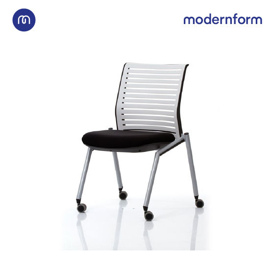 modernform-เก้าอี้เอนกประสงค์-เก้าอี้ประชุม-เก้าอี้สัมมนา-รุ่น-tec-03-พนักพิงกลาง-สีดำ