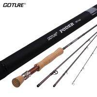 Goture PODER 2.7เมตร/9FT เบ็ดตกปลาลอย4ส่วน30T + 36T คันเบ็ดคาร์บอนไฟเบอร์4WT 8WT 7WT 5WT สำหรับปลาแซลมอนปลาเทราต์ปลาตะเพียน