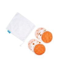 HappyFlute New Print Super Absorbency Bamboo Terry Nursing Pads Mum Use Waterproof Feeding Reusable Breast Pads With Washing Bag