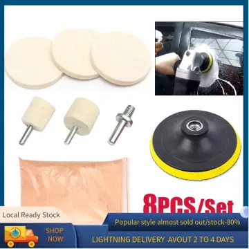 8PCS Car Glass Polishing Scratch Removal Kit Car SUV Windshield