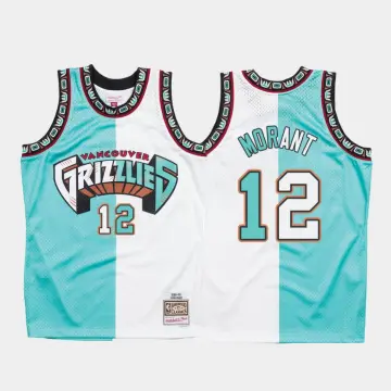 12 Ja Morant Vancouver Grizzlies Memphis Men's Throwback TEAL