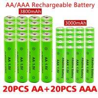 ดับเบิลเอทริปเปิลเอชาร์จไฟได้แบตเตอรี่อัลคาไลน์ขนาด1.5V 3800Mah 1.5V AAA 3000Mah นาฬิกาของเล่นผู้เล่น MP3เปลี่ยนแบตเตอรี่ Ni-Mh