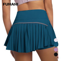 FUNANI Women Sports Tennis Skirts Golf Skirt Fitness Shorts High Waist Athletic Running Short Pleated Sport Skort Pocket