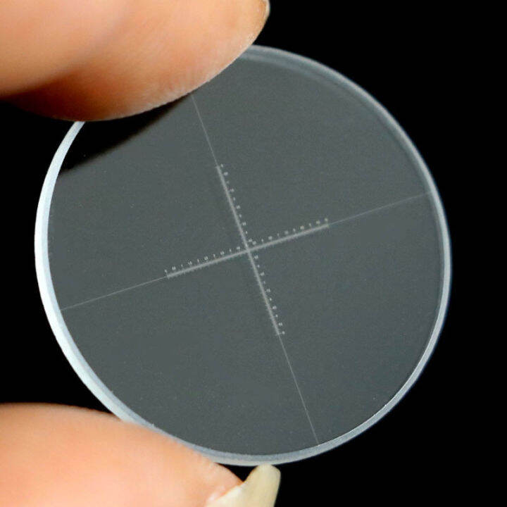 Microscope Eyepiece Lens Micrometer Calition Slide With cross Scale