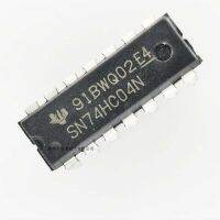 5ชิ้น SN74HC04N อินเวอร์เตอร์ DIP14หกเหลี่ยม74HC04N CMOS 6องค์ประกอบ74HC04 14pin เท็กซัส