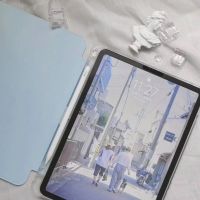 Ohho?เคสและซองแท็บเล็ต SmartCase เคส iPad หลังใส TPU ใส่ปากกาได้ เคส ipad gen8 เคส iPad 10.2 Gen7iPad Pro 10.5/ iPad 9.7/iPad พร้อมที่ใส่ปากกา เปลือก iPad