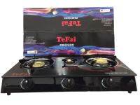 ยี่ห้อ TeFai เตาแก๊ส Gas Stove เตาแก๊สสเเตนเลส หัวฟู่ หัวคู่ 3 หัว หัวเตาผลิตจากทองเหลือง ทนความร