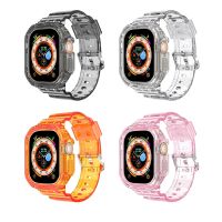 ❖卍 Transparent Strap Case for Apple Watch Ultra 49mm Sports TPU Band Bracelet for iWatch 8