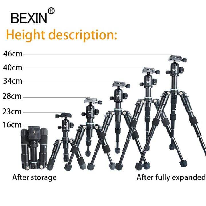 bexin-เซลฟี่โทรศัพท์ตั้งโต๊ะที่มีความเสถียรมากขึ้นกล้องถ่ายรูปหัวบอลขาตั้งกล้องสามขา-slr-มีขาตั้งตั้งโต๊ะแบบพกพาขาตั้งกล้องเล็กๆ