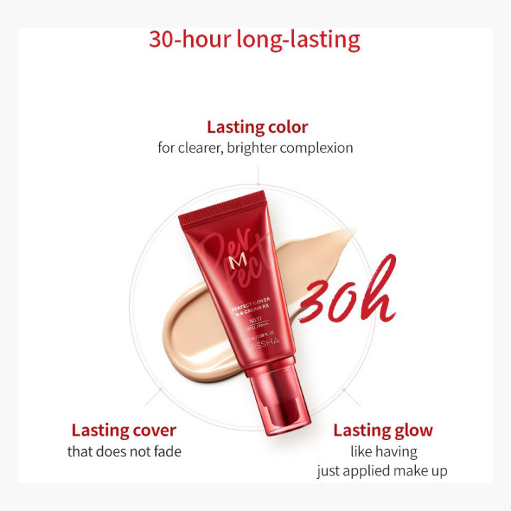 missha-m-perfect-cover-บีบีครีม-rx-21-light-beig-foundation-whitening-concealer-cream-long-lasting-korea-cosmetics