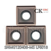 20Pcs SNMG120408-MS LF6018 WNMG432-MS แทรกคาร์ไบด์เครื่องกลึงโลหะเครื่องมือ CNC ไม้เครื่องมือเครื่องกลึงไม้สำหรับสแตนเลส