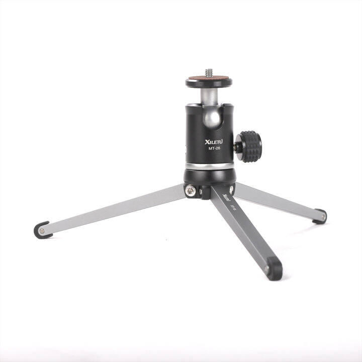 xiletu-mt26-xt15-bearing-desktop-bracket-mini-tabletop-tripod-and-ball-head-high-for-dslr-camera-mirrorless-camera-smartphone