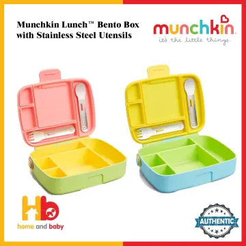 Munchkin Bento Box Toddler Lunch Box, Yellow