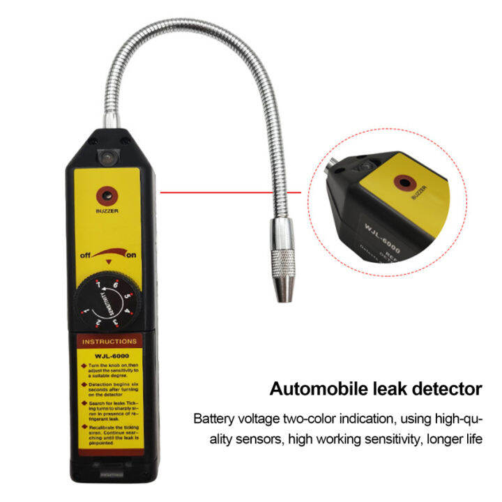 เครื่องวิเคราะห์ก๊าซเย็น WJL-6000ฟรีออนเครื่องมือวินิจฉัยรถฮาโลเจน ...