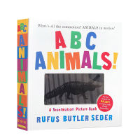 English original genuine visual animal ABC animalsabc animalss!: A animation picture book animation effect flipping book interesting ABC cognition Book Magical animation book