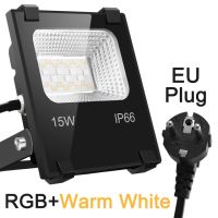 Smart Floodlight LED Outdoor Light RGB 15W Bluetooth4.0 360° APP Group Control IP66 Garden Waterproof Color Changing Spotlight