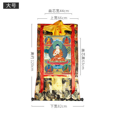 Brand New เนปาล TibetA ห้าด้านพระพุทธรูป Thangka ครัวเรือน Enshrinement ปักผ้าติดตั้งทิเบตพุทธอุปกรณ์ตกแต่งแขวนภาพวาดพระพุทธรูป