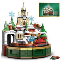 NEW LEGO18021 Blocks Architecture Merry Christmas House Santa Claus Gingerbread Tree Building Blocks Bricks Toy For Kids Gift