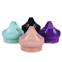 Silicone Body Scrubber Bath Shower Brush Soft Massage Beauty Shampoo Cleaning Brush for Women Men Children