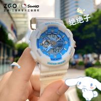 เจิ้งกัง ZGOx Sanrio Yugui Dog นาฬิกานักเรียนหญิงเรียบง่าย ins นาฬิกาอิเล็กทรอนิกส์กันน้ำสำหรับนักเรียนมัธยมต้นและมัธยมปลาย