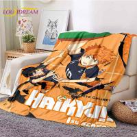 2023 Anime Volleyball Boy Blanket Haikyuu!! Blanket Cartoon Blanket Shoyo Hinata Flannel Blanket for Bed Sofa Home Decor Kids Gift