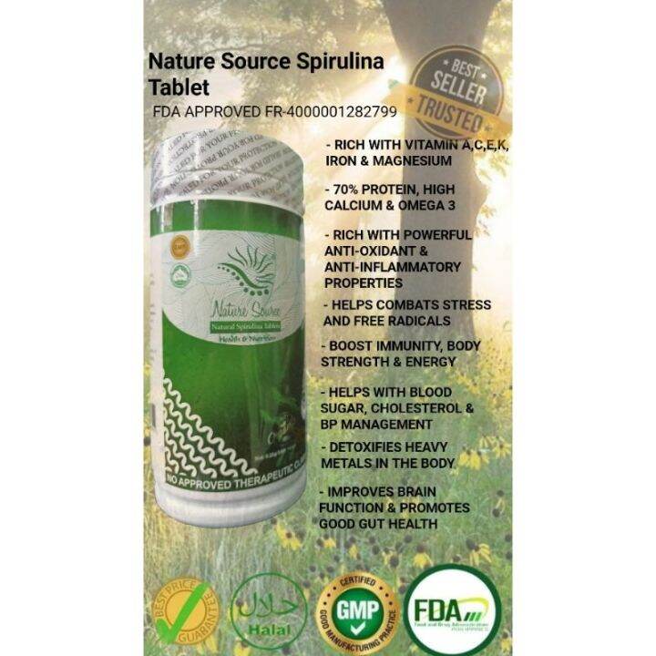 nature source spirulina 250 tablets Lazada PH