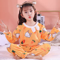 Winter Warm Kids Sleepwear Baby Boys Cartoon Panda Pajamas Sets Childrens Pyjamas 2021 Cute Casual Nightwear New Kids Costume