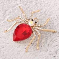 Fashion Alloy Spider Crystal Brooch for Womens Dresses or Womens Clothing