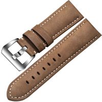 ▶★◀ Suitable for Zhisheng Italian Crazy Horse leather strap Suitable for Panerai PAM frosted cowhide strap mens watch