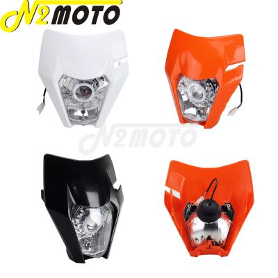 E8 Enduro MX Motocross LED Angel Eye ไฟหน้าไฟหน้า DRL สำหรับ KTM EXC300 EXC450 XC-W EXC-F หกวัน TPI