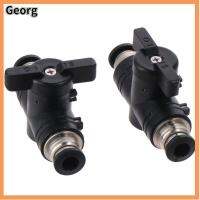 GEORG 2pcs 6mm OD บอลวาล์วนิวแมติก ท่ออากาศตรง พีวีซีพีวีซี อะแดปเตอร์เชื่อมต่ออย่างรวดเร็ว ทนทานต่อการใช้งาน สีดำสีดำ วาล์วควบคุมการไหลของอากาศ ก๊าซแก๊ส