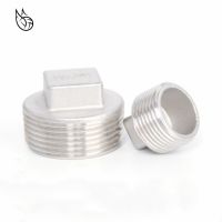 Stainless steel 304 1/4" 3/8" 1/2" 3/4" 1" 1-1/4 1-1/2" BSP Male Thread Pipe Fitting Square Head Plug SS304 Pipe Fittings Accessories