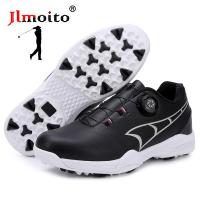 ◙☬☸ Waterproof Men Golf Shoes Lightweight Golf Training Sneakers Non slip Spikeless Golf Sneakers Couple Leather Golf Athletic Shoes