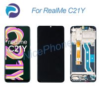 สำหรับ Realme C21Y หน้าจอ LCD + แสดงการกำหนดตำแหน่งการสัมผัส1600*20 RMX3261 RMX3263สำหรับ Realme C21Y แสดงผลหน้าจอ LCD