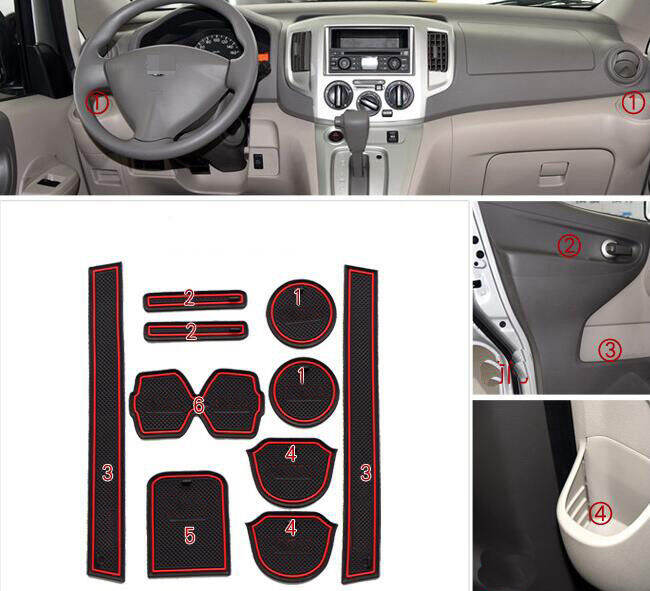 รถ-anti-dirty-pad-ประตู-groove-gate-slot-ถ้วย-armrest-storage-pad-mat-สำหรับ-nissan-nv200-2010-2011-2012-2013-2014-2015-2016