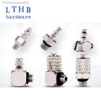 ❂ 5Pcs Male Thread Mini Pneumatic Pipe Connector M3 M4 M5 M6 Screw Through Quick Fitting Fast Twist Joint Air Tube OD 3mm 4mm 6mm