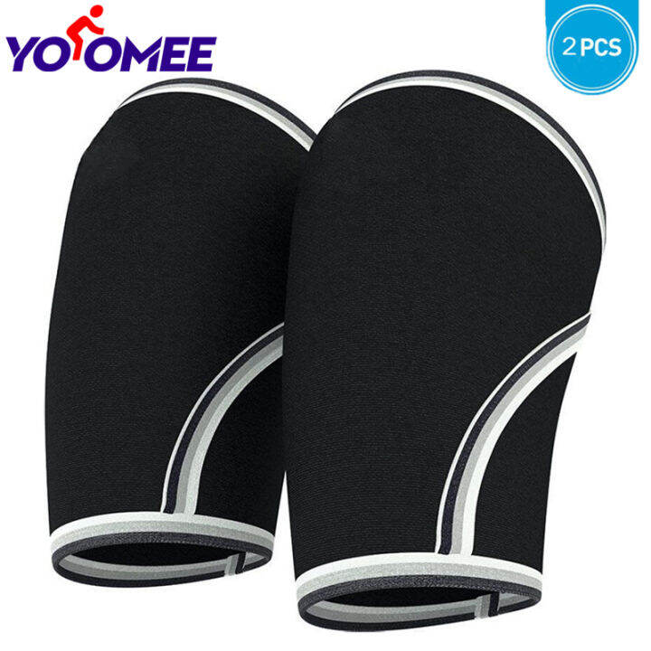 Yoomee 1 Pair Knee Sleeves 7mm Thick Compression Knee Braces Offer Strong Support For Heavy 8795