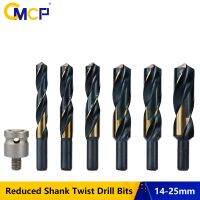 CMCP 1pc 14mm Reduced Shank  Drill Bit For Wood/Metal HSS Twist Drill Bits 14-25mm Hole Drilling Power Tools Accessories Drills  Drivers