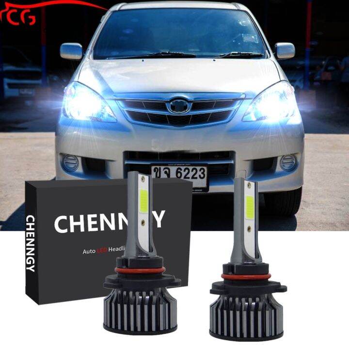 หลอดไฟหน้า-led-6000k-สีขาว-สําหรับ-toyota-avanza-f600-2003-to-2011-2-ชิ้น-รับประกัน-10-เดือน