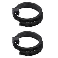 2X FOTGA Follow Focus Gear Driven Ring Belt DSLR Lenses for 15mm Rod Support All DSLR Cameras