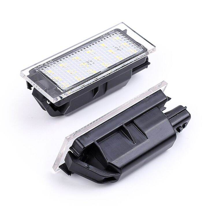 2ชิ้นไฟป้ายทะเบียน-led-canbus-สำหรับ-renault-megane-2-3-master-2-laa-3-vel-satis-clio-iii-iv-espace-โคมไฟแผ่นตัวเลข